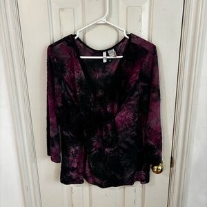 y2k 90s long sleeve tie-dye